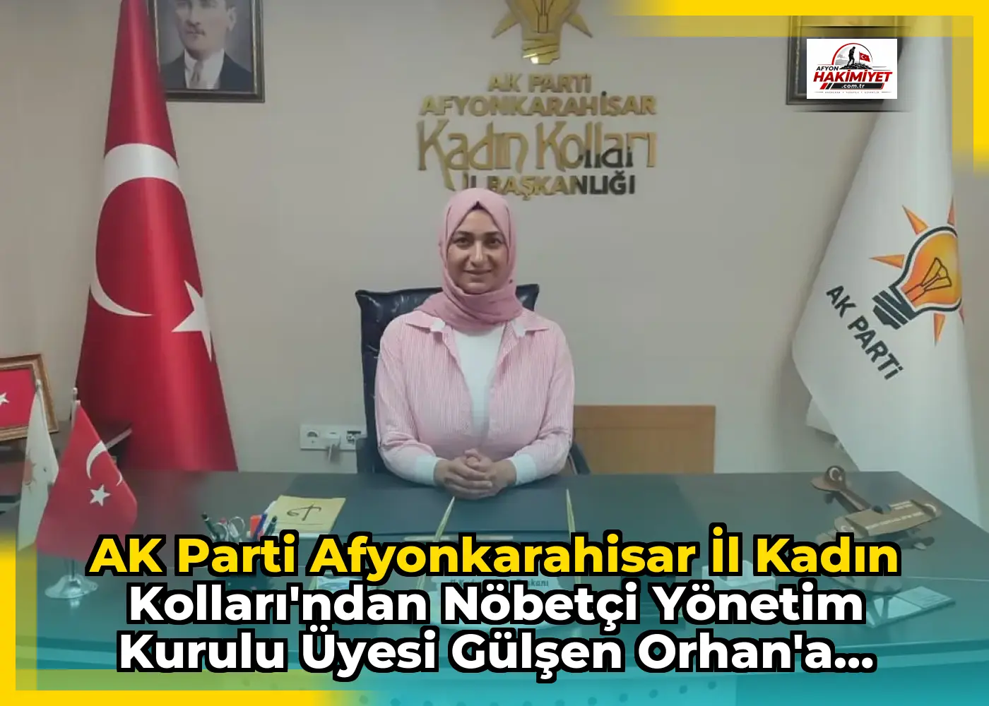 AK Parti Afyonkarahisar İl Kadın Kolları'ndan Nöbetçi Yönetim Kurulu Üyesi Gülşen Orhan'a Destek