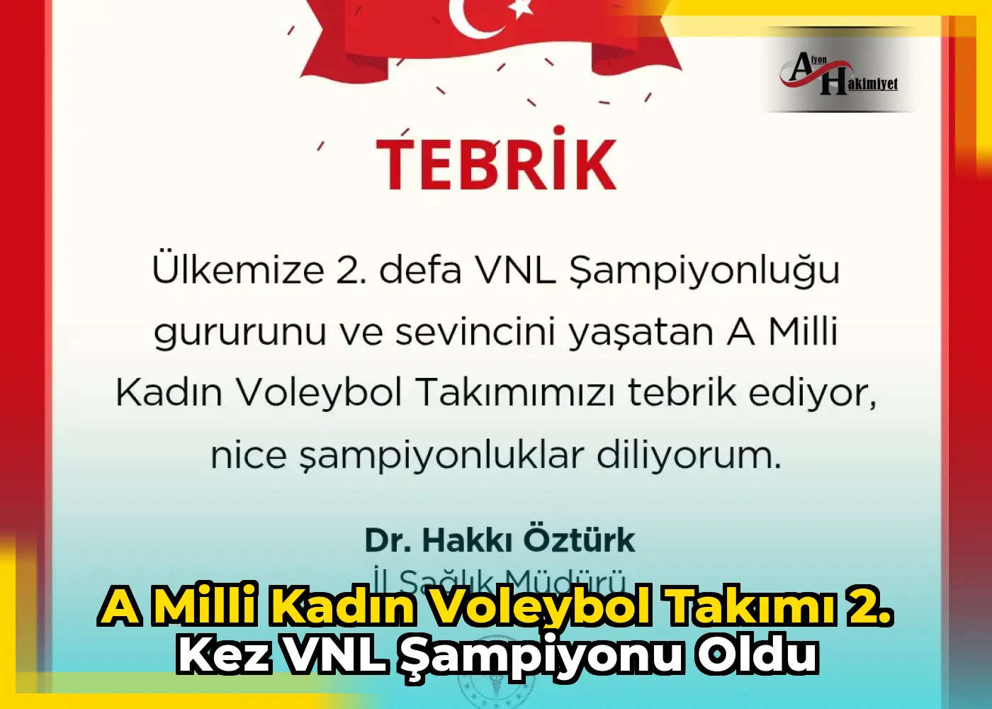 A Milli Kadın Voleybol Takımı 2. Kez VNL Şampiyonu Oldu