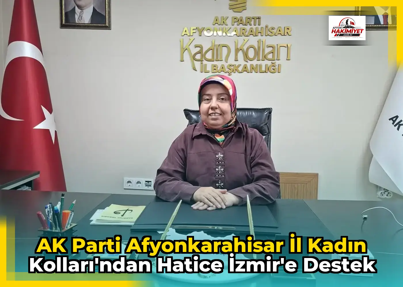 AK Parti Afyonkarahisar İl Kadın Kolları'ndan Hatice İzmir'e Destek