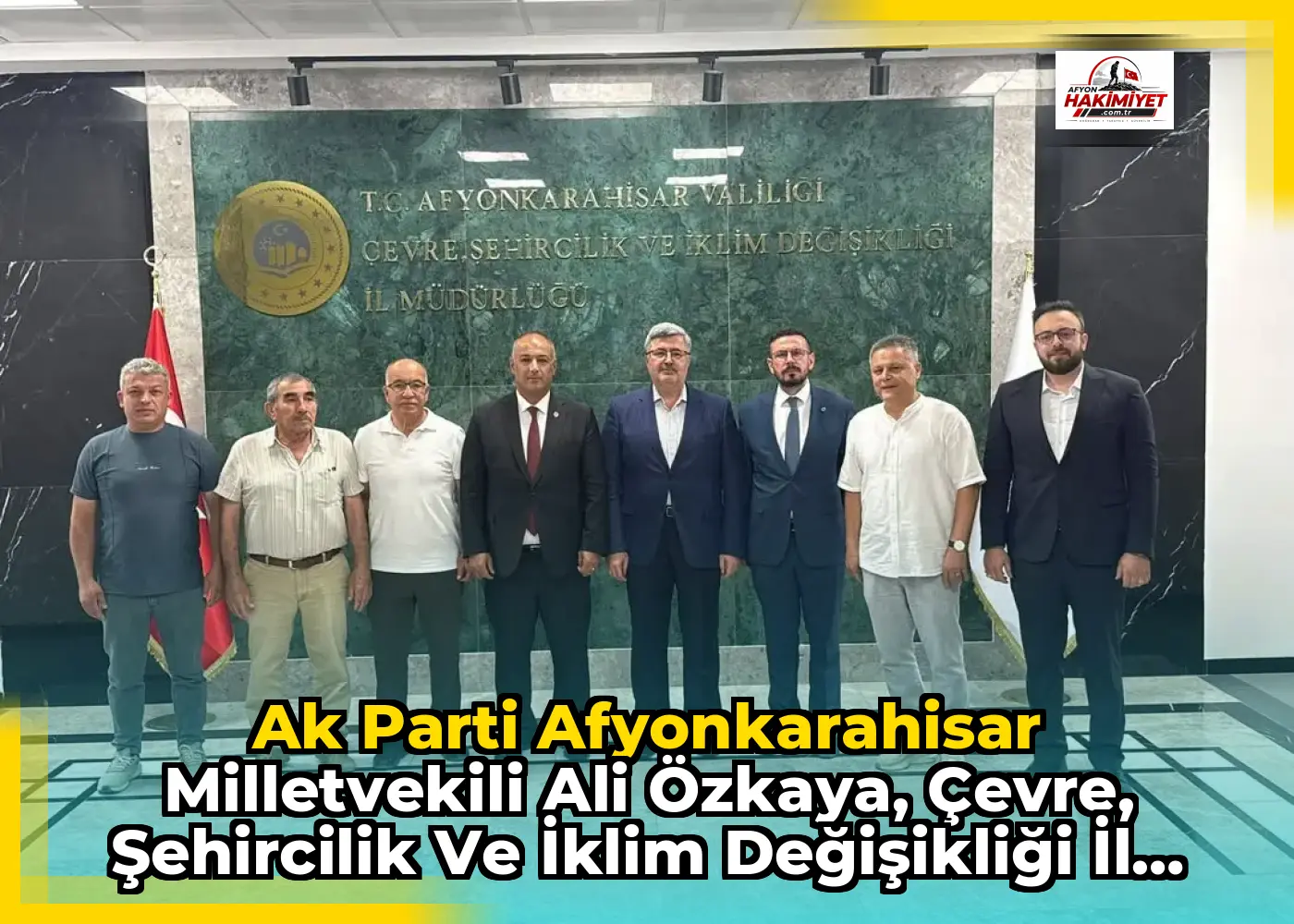 Ak Parti Afyonkarahisar Milletvekili Ali Özkaya, Çevre, Şehircilik ve İklim Değişikliği İl Müdürlüğüne Yeni Atanan Melih Melik Kara'yı Ziyaret Etti