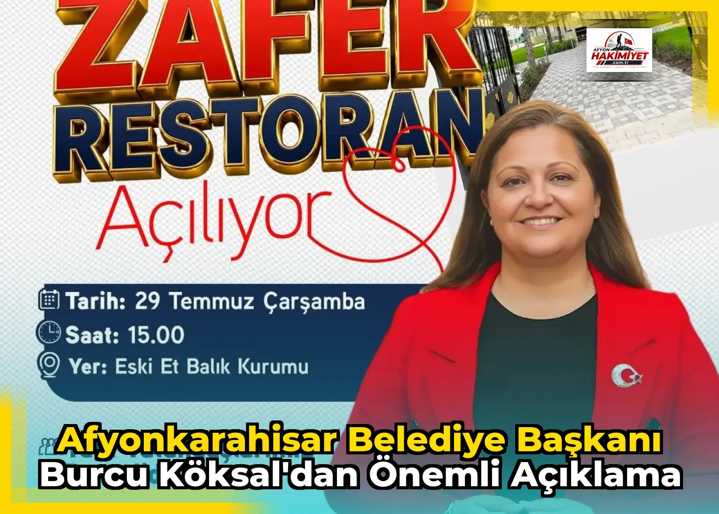 Afyonkarahisar Belediye Başkanı Burcu Köksal'dan Önemli Açıklama