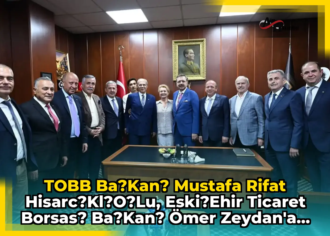 TOBB Ba?kan? Mustafa Rifat Hisarc?kl?o?lu, Eski?ehir Ticaret Borsas? Ba?kan? Ömer Zeydan'a Geçmi? Olsun Ziyaretinde Bulundu