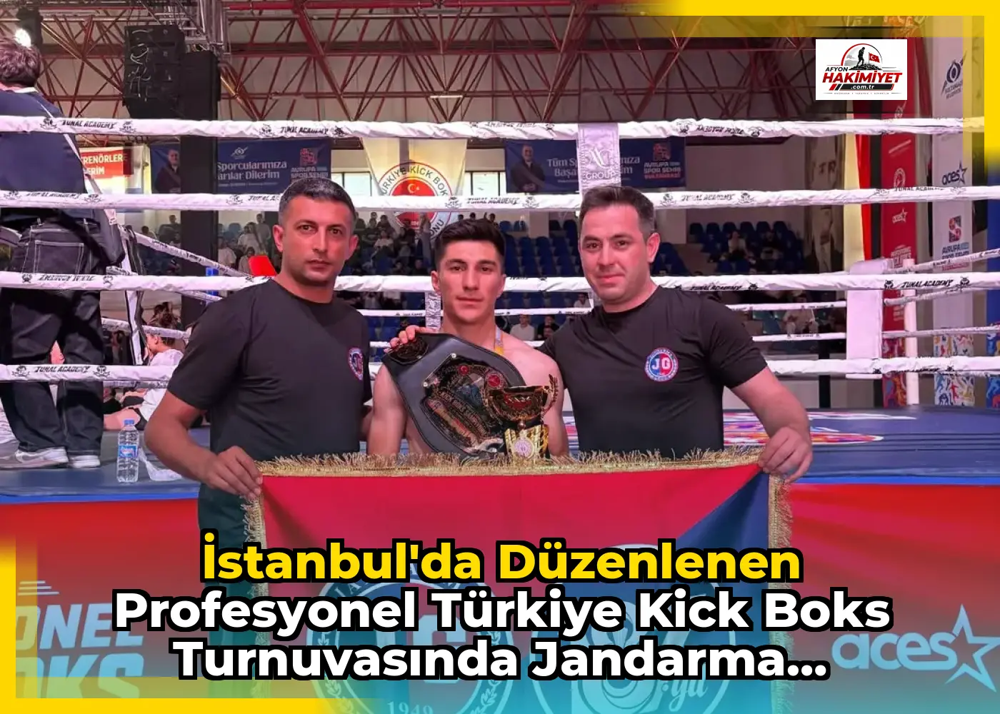 İstanbul'da Düzenlenen Profesyonel Türkiye Kick Boks Turnuvasında Jandarma Gücü'nün Başarısı