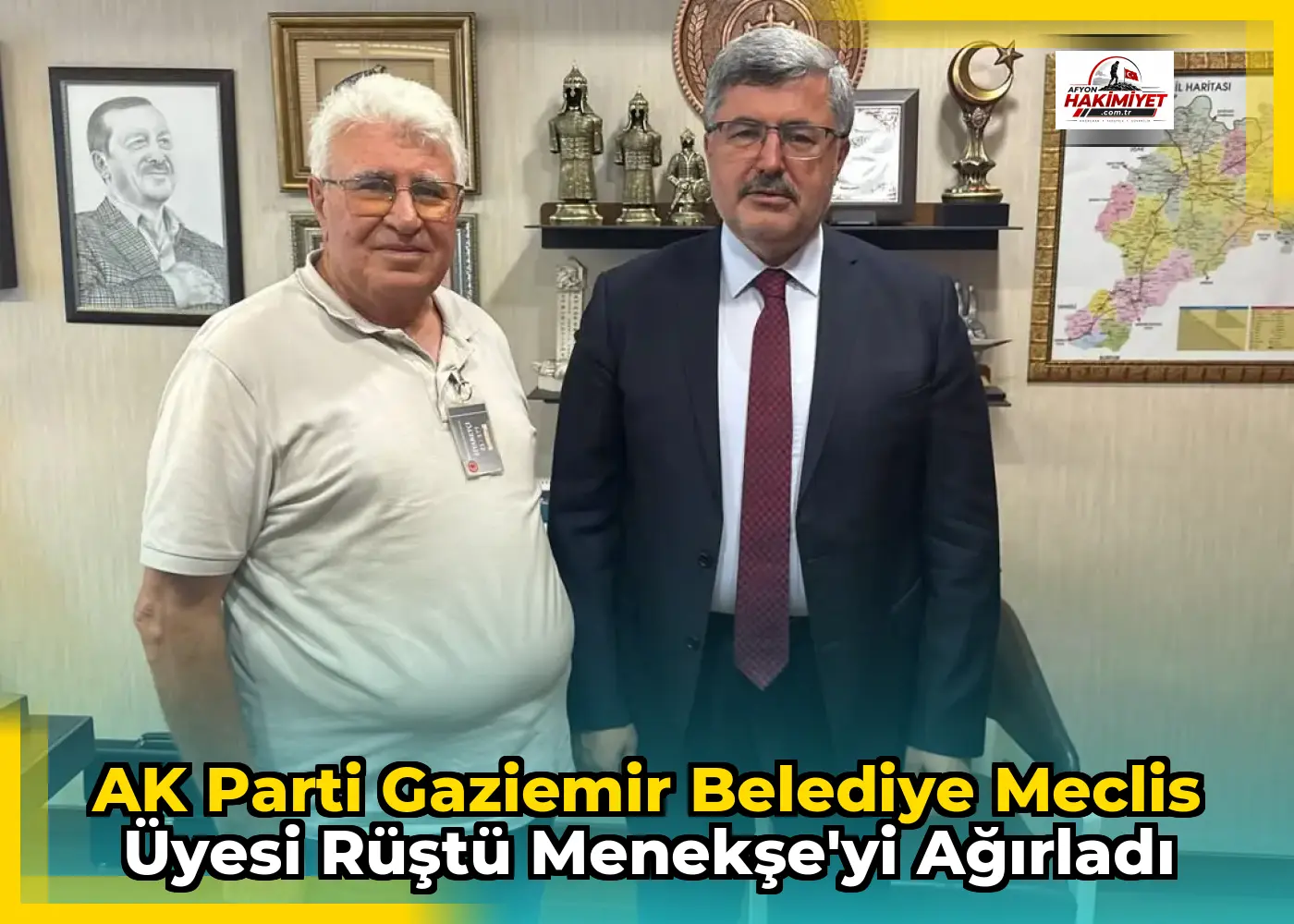 AK Parti Gaziemir Belediye Meclis Üyesi Rüştü Menekşe'yi Ağırladı