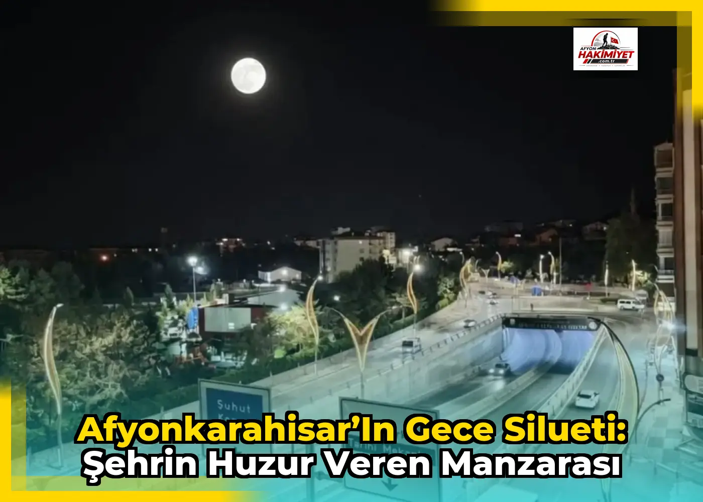 Afyonkarahisar’ın Gece Silueti: Şehrin Huzur Veren Manzarası