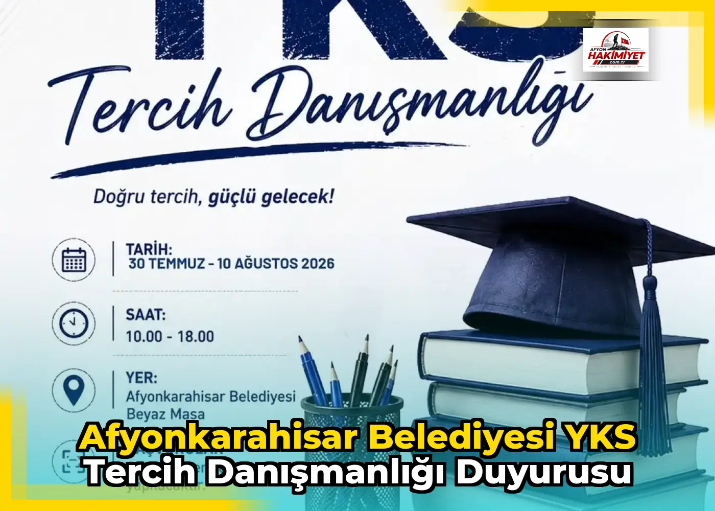 Afyonkarahisar Belediyesi YKS Tercih Danışmanlığı Duyurusu