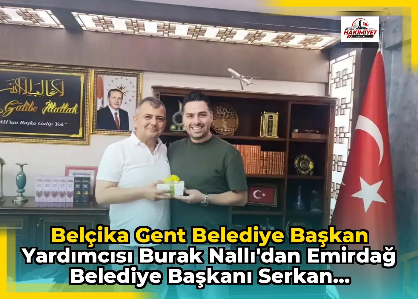 Belçika Gent Belediye Başkan Yardımcısı Burak Nallı'dan Emirdağ Belediye Başkanı Serkan Koyuncu'ya Ziyaret
