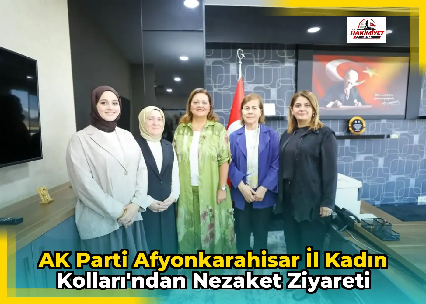 AK Parti Afyonkarahisar İl Kadın Kolları'ndan Nezaket Ziyareti