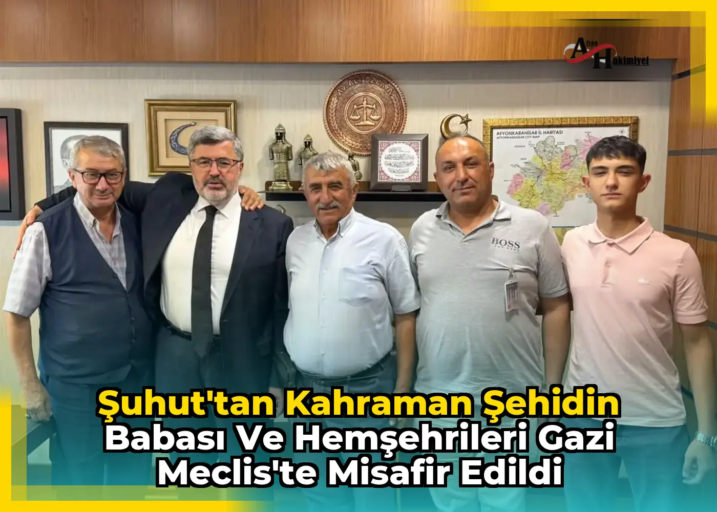 Şuhut'tan Kahraman Şehidin Babası ve Hemşehrileri Gazi Meclis'te Misafir Edildi