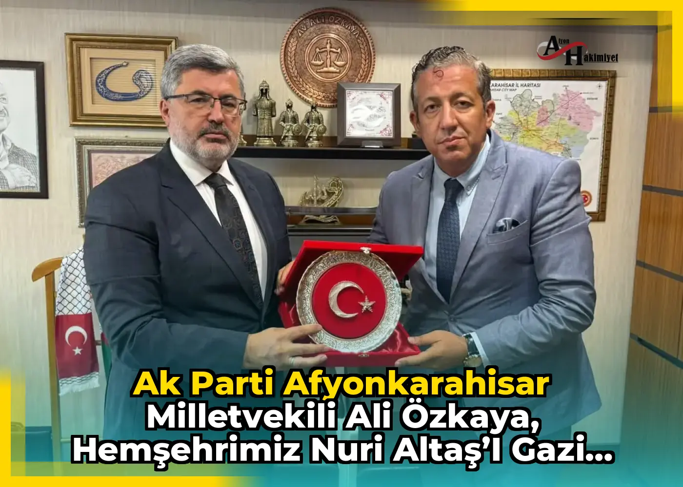 Ak Parti Afyonkarahisar Milletvekili Ali Özkaya, Hemşehrimiz Nuri Altaş’ı Gazi Meclisimizde Misafir Etti