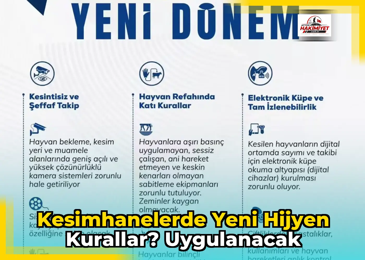 Kesimhanelerde yeni hijyen kurallar? uygulanacak